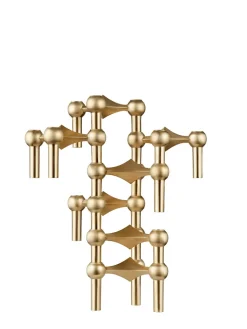 Nagel Lysestage, børstet krom fra STOFF Nagel