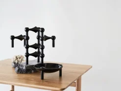 Nagel Lysestage, børstet krom fra STOFF Nagel