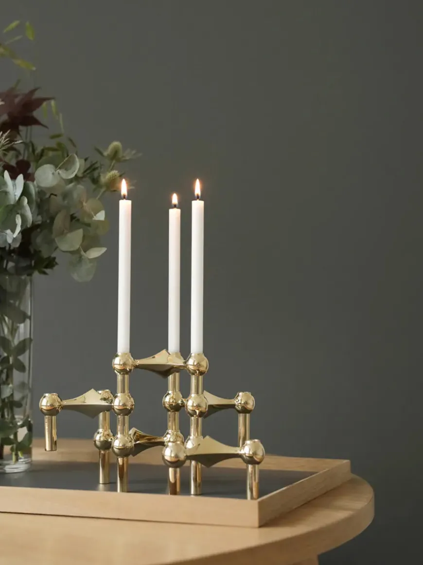 Nagel Lysestage, messing fra STOFF Nagel