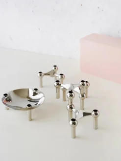 Nagel Lysestage, messing fra STOFF Nagel