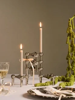 Nagel Lysestage, sort fra STOFF Nagel