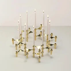 Nagel Lysestage, sort fra STOFF Nagel