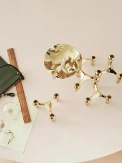 Nagel Lysestage, sort fra STOFF Nagel