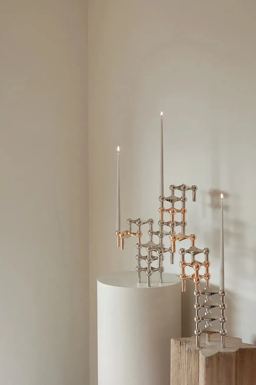 Nagel Lysestage, sort fra STOFF Nagel