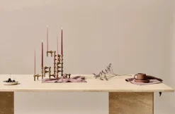 Nagel Lysestage, sort krom fra STOFF Nagel