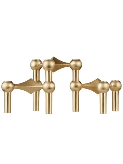 Nagel Lysestage, sort krom fra STOFF Nagel