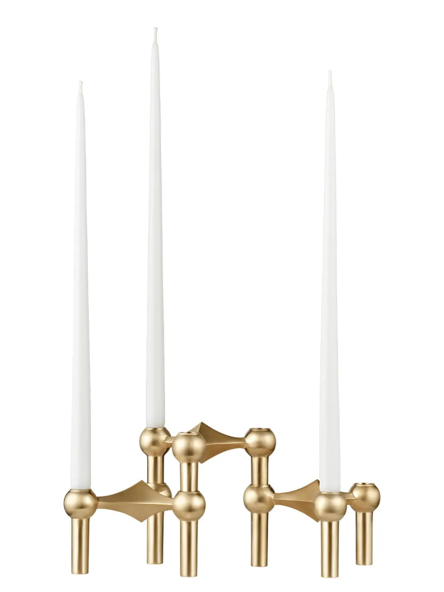 Nagel Lysestage, sort krom fra STOFF Nagel