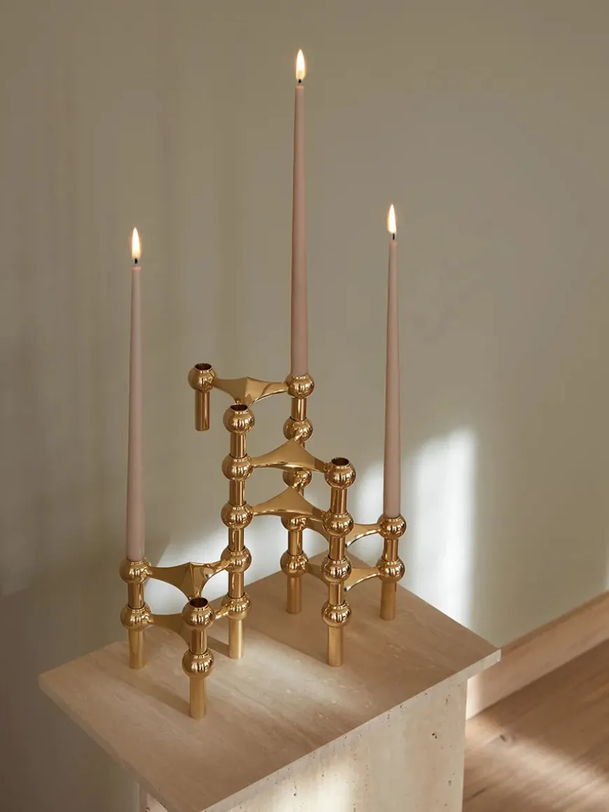 Nagel Lysestage, sort krom fra STOFF Nagel