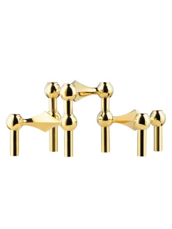 Nagel Lysestage, sort krom fra STOFF Nagel