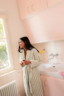 Naram badekåbe, Camel & Ultramarine fra Bongusta