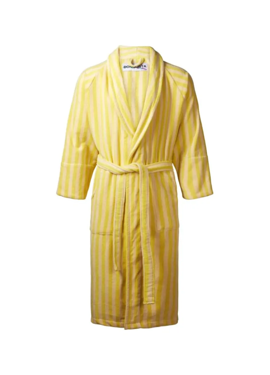 Naram badekåbe, Lilac & Neon Yellow fra Bongusta