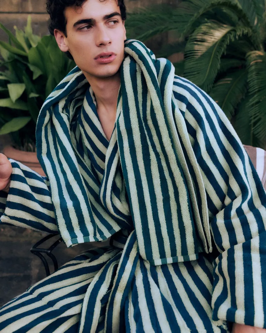 Naram badekåbe, Lilac & Neon Yellow fra Bongusta