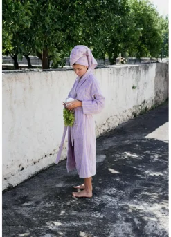 Naram badekåbe, Lilac & Neon Yellow fra Bongusta