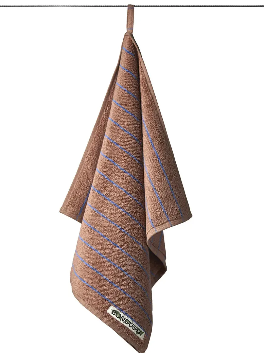 Naram towel - Baby pink & Ski patrol fra Bongusta