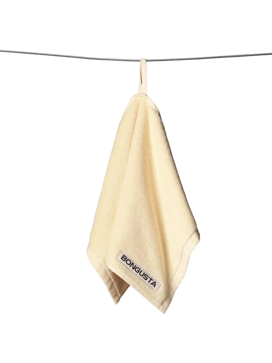 Naram towel - Lilac & Neon yellow fra Bongusta
