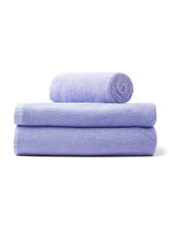 Naram towel - Sea foam & Deep teal fra Bongusta
