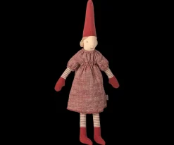Nisse, str. 2 Nissepige med rød kjole fra Maileg 2025