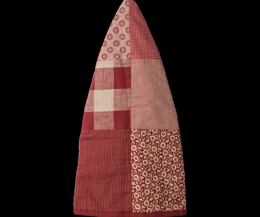 Nissehue, Onesize, rød patchwork fra Maileg