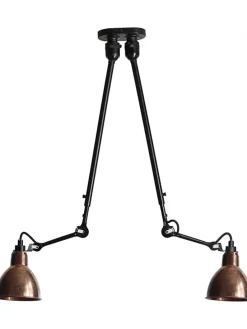 Nr. 302 dobbelt loftlampe fra Lampe Gras