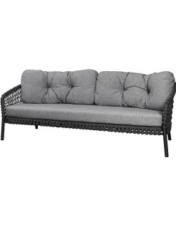 Ocean 3-pers. Sofa, soft rope fra Cane-line