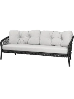 Ocean 3-pers. Sofa, soft rope fra Cane-line