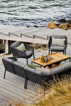 Ocean 2-pers. Sofa, venstre modul, Soft Rope fra Cane-line
