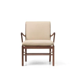 OW149 Colonial lænestol, eg olie, Terra-læder af Ole Wanscher