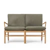 OW149-2 Colonial sofa eg olie, Terra-læder af Ole Wanscher