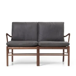 OW149-2 Colonial sofa eg olie, Terra-læder af Ole Wanscher