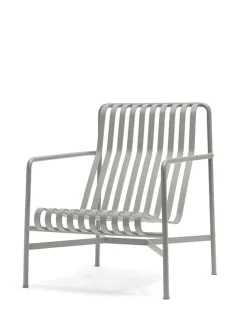 Palissade Lounge Chair High, sky grey fra Hay