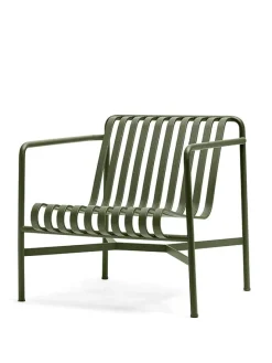 Palissade Lounge Chair Low, olive fra Hay