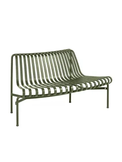 Palissade Park Dining Bench, out, iron red fra Hay
