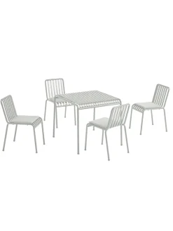 Palissade sæt, 4 armstole og bord i olive fra HAY