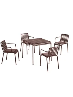 Palissade sæt, 4 stole og bord i olive fra HAY