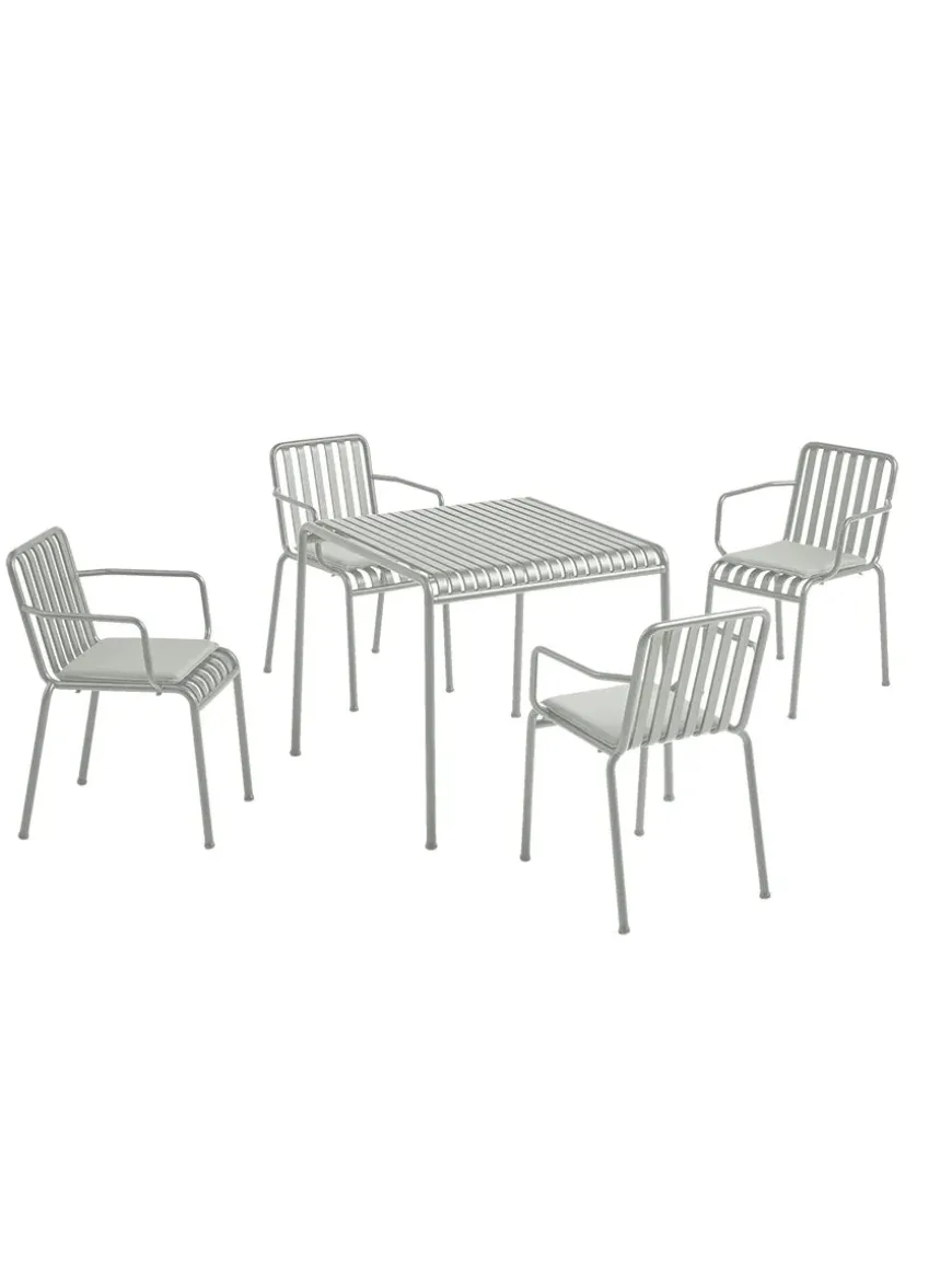 Palissade sæt, 4 stole og bord i anthracite fra HAY