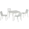 Palissade sæt, 4 stole og bord i sky grey fra HAY