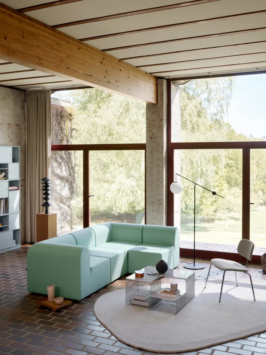 Paradigm 3-personers sofa med pouf venstre fra Montana