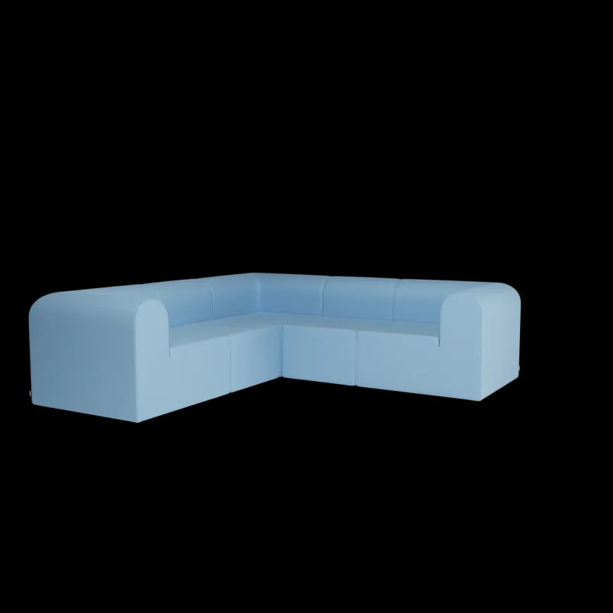 Paradigm 3-personers sofa med pouf venstre fra Montana