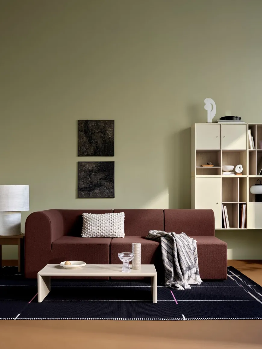 Paradigm 3-personers sofa med pouf venstre fra Montana