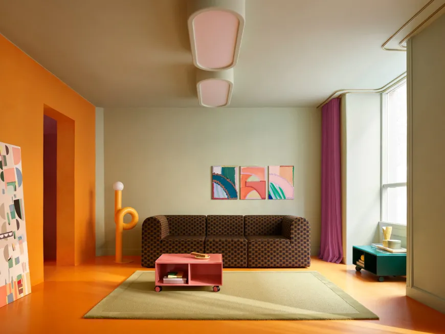 Paradigm 3-personers sofa med pouf venstre fra Montana