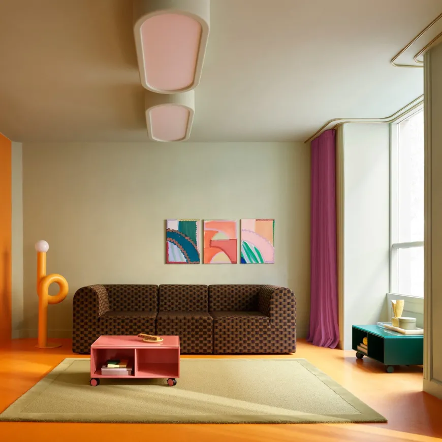 Paradigm 3-personers sofa med pouf venstre fra Montana