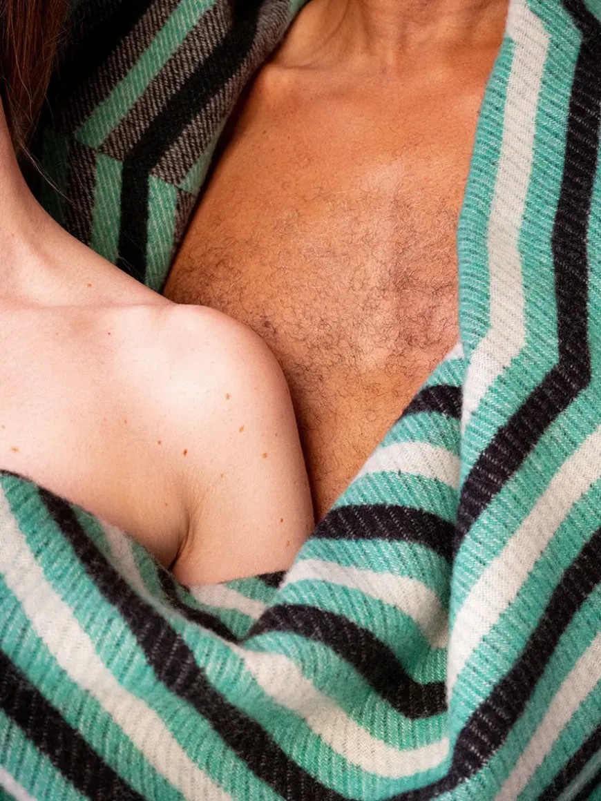 Patch Plaid, saffron/blue/white fra raawii