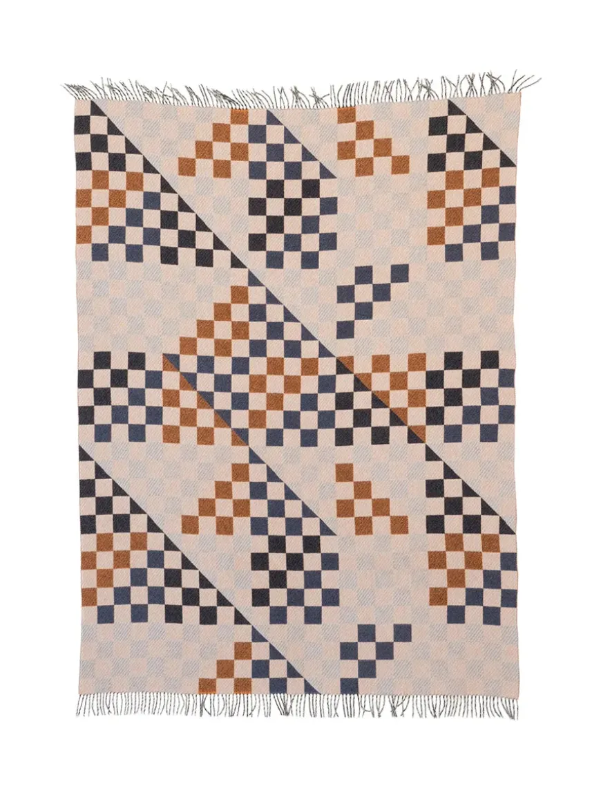 Patch Plaid, saffron/blue/white fra raawii