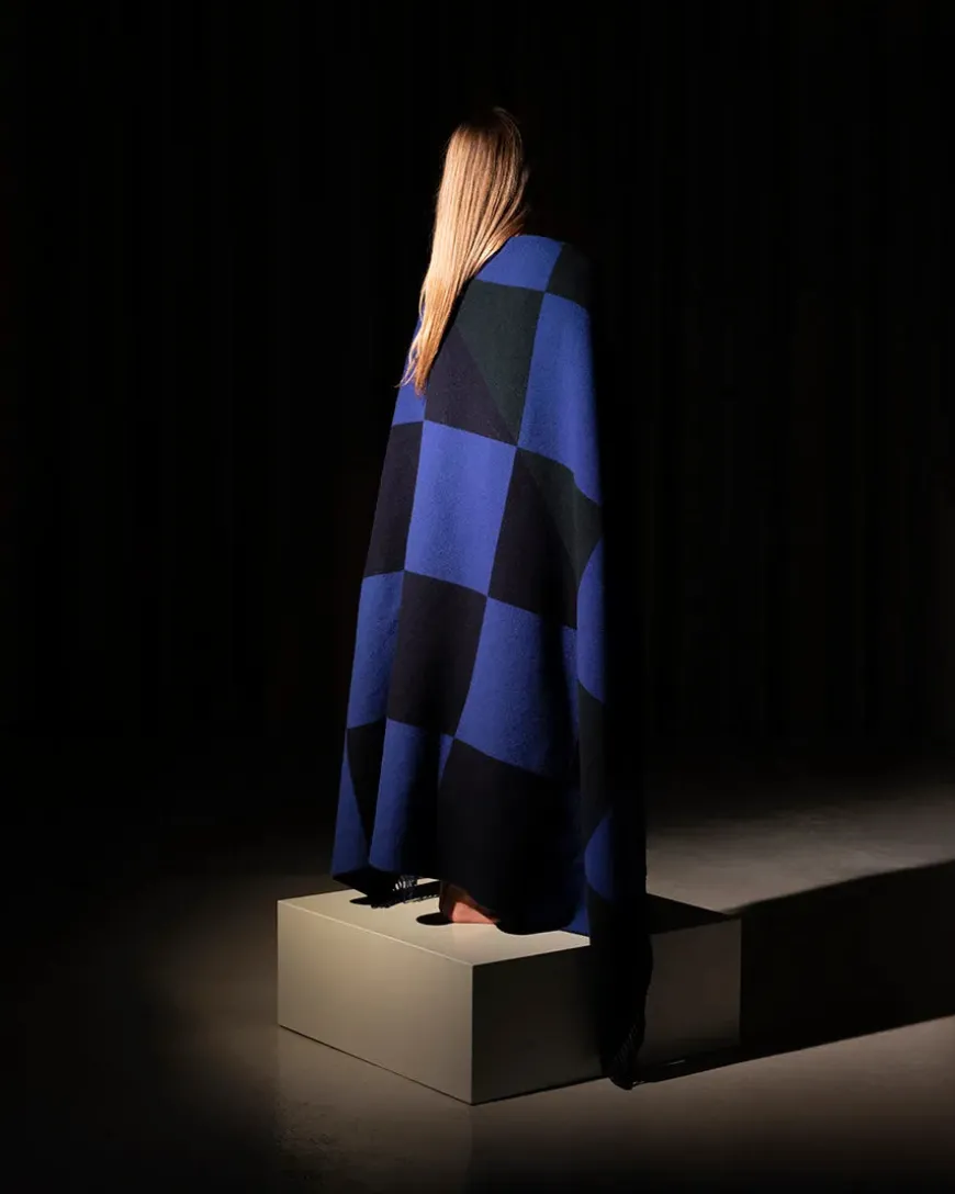 Patch Plaid, saffron/blue/white fra raawii