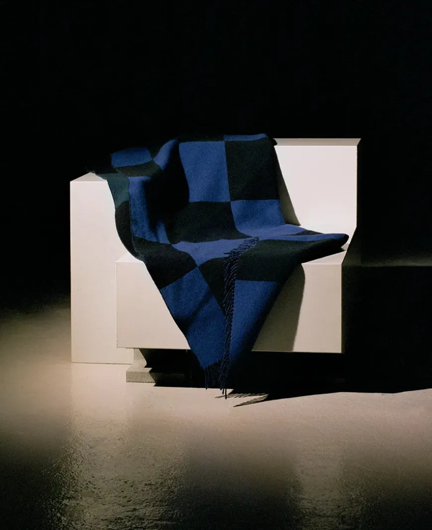 Patch Plaid, white/deer/onyx fra raawii