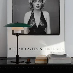 PH 3½-2½ Bordlampe, grøn af Poul Henningsen