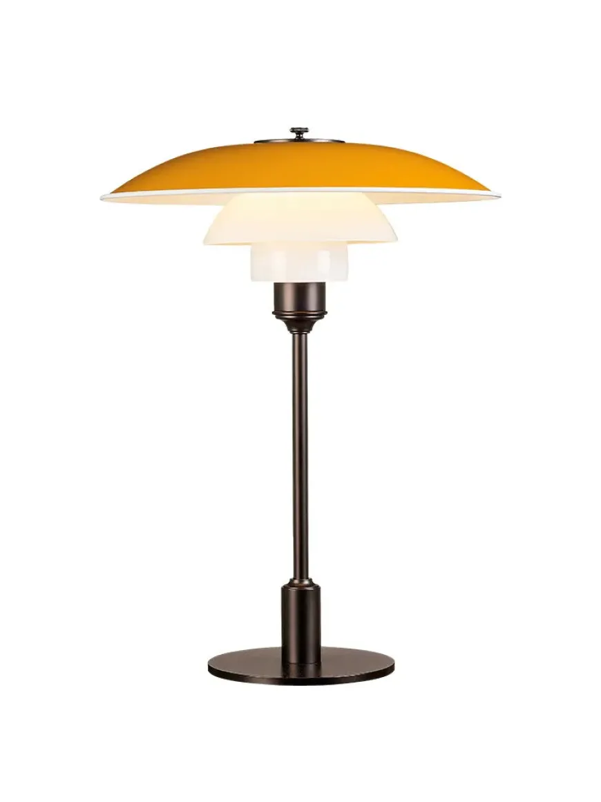 PH 3½-2½ Bordlampe, gul af Poul Henningsen