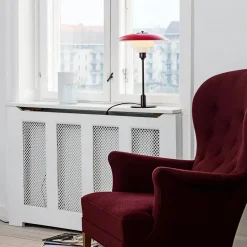 PH 3½-2½ Bordlampe, gul af Poul Henningsen