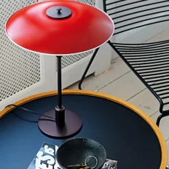 PH 3½-2½ Bordlampe, gul af Poul Henningsen