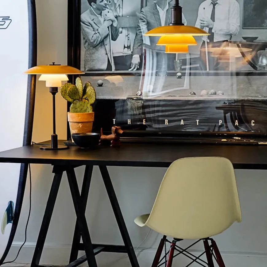 PH 3½-2½ bordlampe, hvid af Poul Henningsen